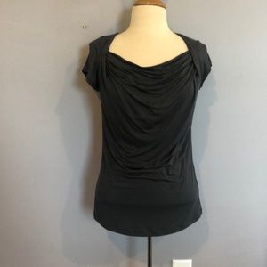 CAbi Grey Scoop Neck Tee